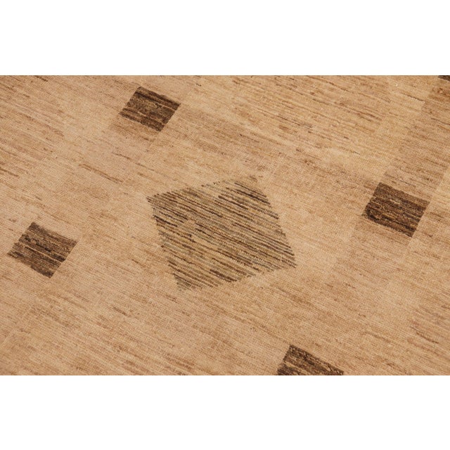 Textile Bohemian Gabbeh Tan/Brown Wool Rug - 8'11'' X 11'6'' For Sale - Image 7 of 10