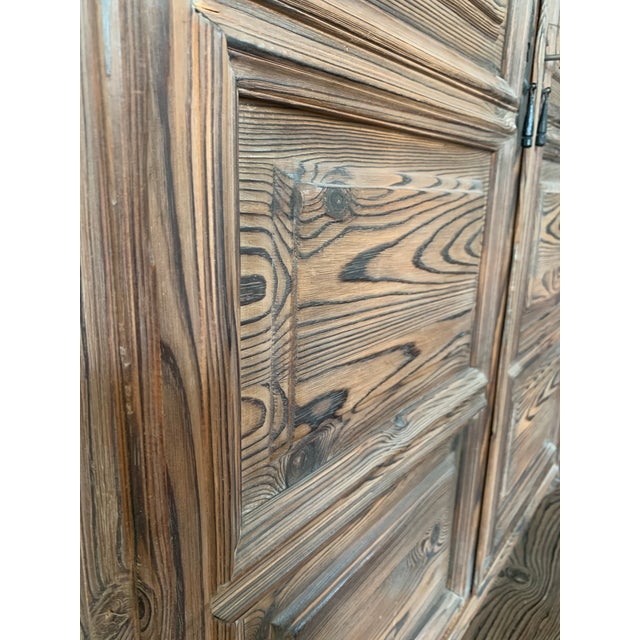 20th Century French Step Back Cupboard or Linen Press With Four Doors For Sale - Image 9 of 13