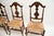 Antique French Provincial Walnut Dining Chairs, 1860, Set of 4 For Sale - Image 4 of 11