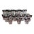 1960s Mid-Century Modern Dorothy Thorpe Silver Rimmed Bar Glasses - Set of 19 For Sale