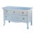 Late 19th Century Serene Blue Bowfront Chest With Glass Knobs For Sale