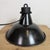 Industrial Black Enamel Factory Lamp with Cast Iron Top, 1950s For Sale - Image 13 of 18
