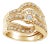 14K Yellow Gold Plated .925 Sterling Silver 1/3 Cttw Round Diamond Crisscross Engagement Ring Bridal EVS1010 For Sale