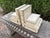 Metal Pair of Maitland Smith Tessellated Travertine and Brass Bookends For Sale - Image 7 of 9