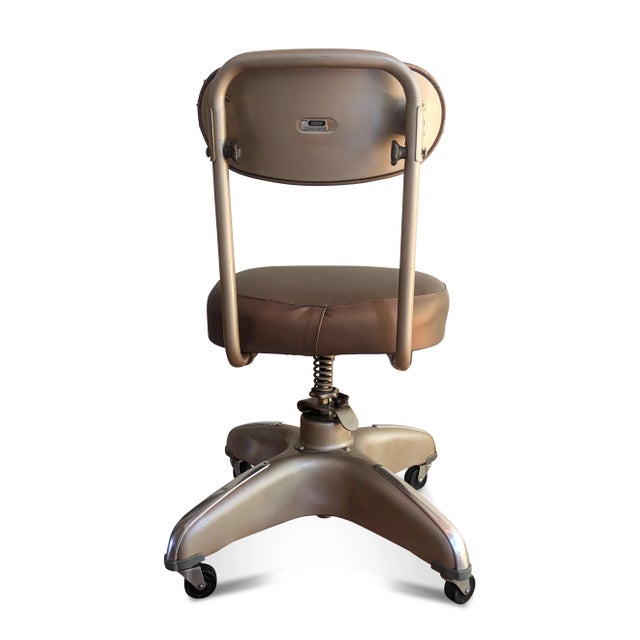 General Fireproofing Co. 1940s Custom Tanker Office Chair - By Cosco For Sale - Image 4 of 12