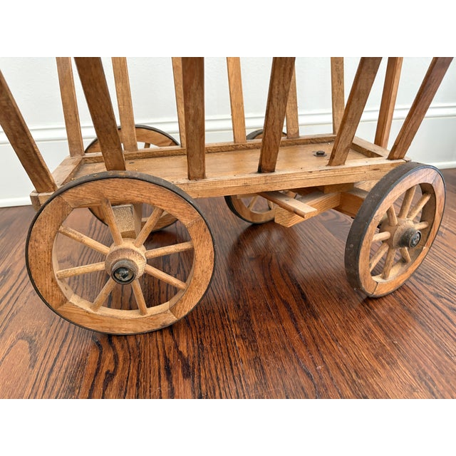 Late 19th Century Antique Pine Wooden Cart For Sale - Image 5 of 7