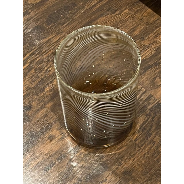 Tan 1990s Blown Glass Swirled Amber Ice Bucket For Sale - Image 8 of 10