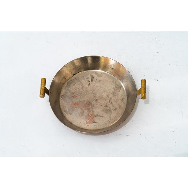 Carl Auböck, copper / brass pan vienna 1950 Austria, Good original condition This piece has an attribution mark, I am sure...