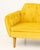 Contemporary Yellow Velvet Upholstered Convertible Sofa For Sale In New York - Image 6 of 8