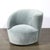 Pair of Powder Blue Mohair Velvet Swiveling "Nautilus" Chairs by Vladimir Kagan For Sale - Image 11 of 15