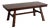 1940's Trestle Dining Table With Leaf Extensions For Sale