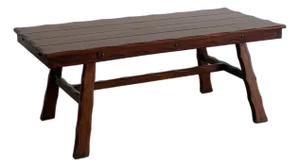 1940's Trestle Dining Table With Leaf Extensions