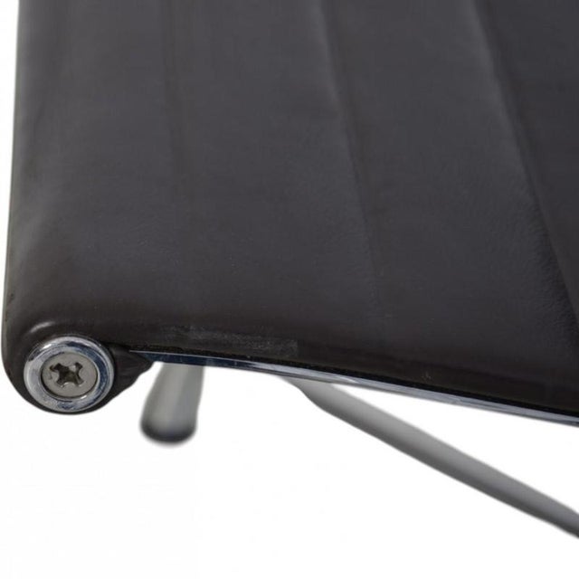 EA-108 Chair in Dark Brown Leather by Charles Eames, 2007 For Sale - Image 13 of 18