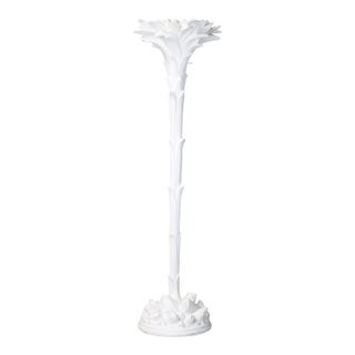 Palm Leaf Torchière or Floor Lamp in the Manner of Serge Roche For Sale