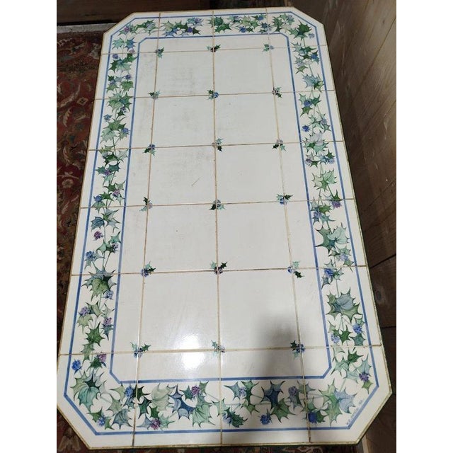 Bistro Table in Earthenware by Vincent and Élisabeth Portier For Sale - Image 6 of 9