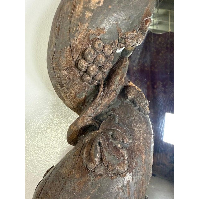 Italian Carved Silvered Mirror For Sale - Image 11 of 12