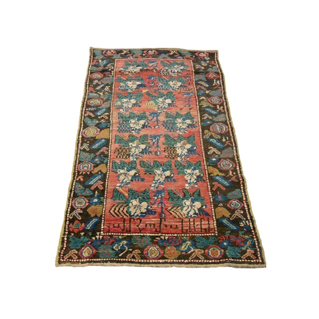 Early 19th Century Antique Tribal Caucasian Karabagh Rug For Sale
