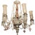 Transparent Bohemian Green Ruby Red and White Overlay Glass Chandelier For Sale - Image 8 of 8