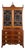 Federal Flame Mahogany Secretary Bookcase With Eagle Finial, C. 1810–1825 For Sale