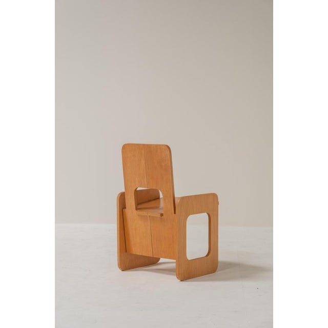 1970s La Prora Folding Chair by Anonima Design for Bonetto, Italy, 1970s For Sale - Image 5 of 13