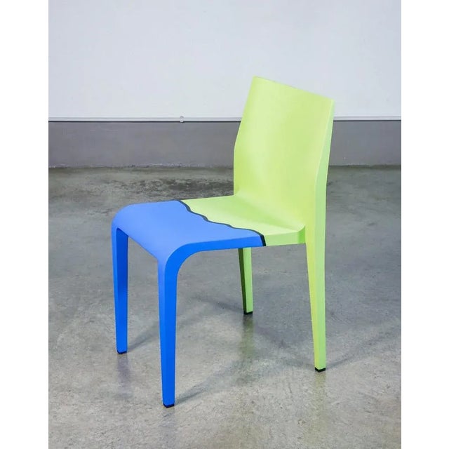 Light Painted Side Chair by M. Pistoletto For Sale - Image 3 of 10