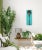 Textile Aqua Alive - Tall Skinny Palm Tree Landscape Painting on Canvas - Original Artwork by Kathleen Keifer For Sale - Image 7 of 9