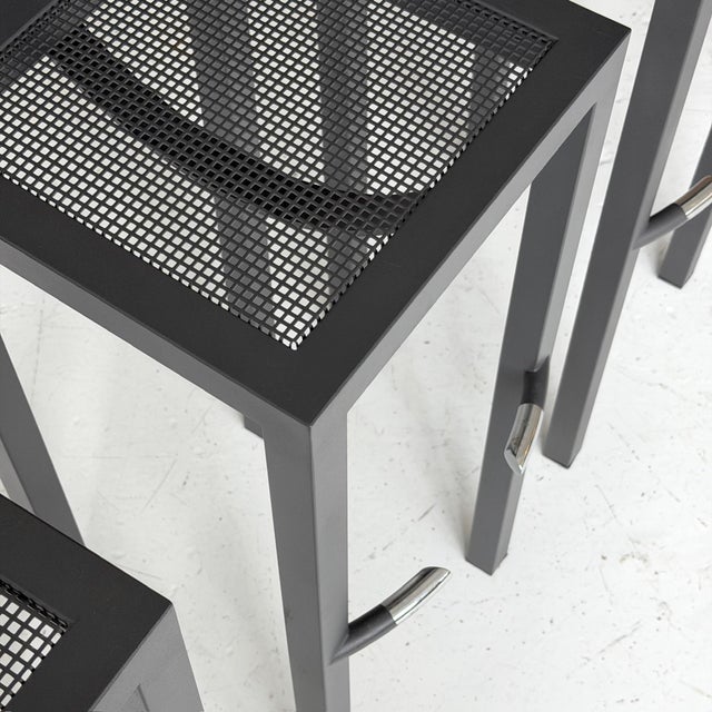 Metal 1980s Sarapis Bar Stools Attributed to Phillippe Starck for Driade For Sale - Image 7 of 7