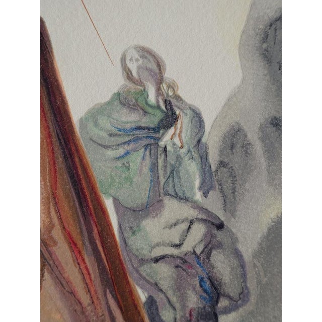 Modern Salvador Dali, Appearance of Christ, Woodcut For Sale - Image 3 of 6