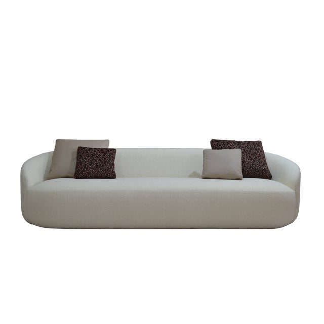 Cottonflower 280 Cloud Ivory Boucle Curved Sofa from Kabinet For Sale - Image 10 of 10
