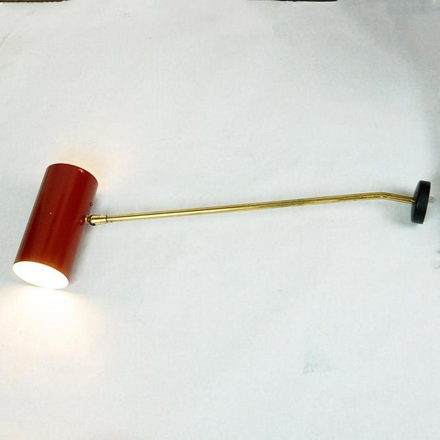 Mid-Century Austrian Brass Zylinder Sconce attributed to J. T. Kalmar, 1950s For Sale - Image 11 of 18