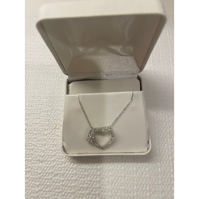 American Diamond Heart Pendant For Sale - Image 3 of 5