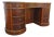 Drexel Heritage Flame Mahogany Kidney Shaped Executive Desk With Bookcase 6084 For Sale