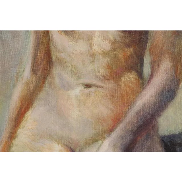 Vintage 20th Century Impressionist Female Nude Oil/Canvas - Listed American Artist - Signed & Framed For Sale In Cincinnati - Image 6 of 10