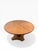 Henredon 1970s Henredon 44” Round Game Table With Starburst Oak Top & Brass Mounted Base For Sale - Image 4 of 13