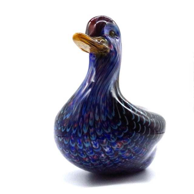 Traditional Large Murano Glass Duck Figure For Sale - Image 3 of 8