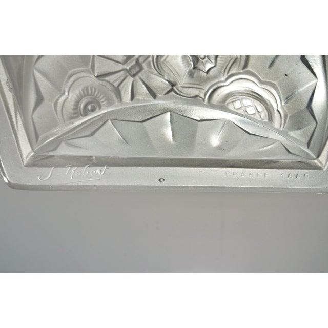 French Art Deco Wall Sconces by Jean Gauthier Ejg 1930 France - A Pair For Sale - Image 6 of 7