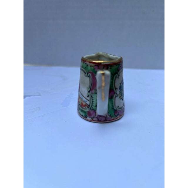 Small Chinese Rose Medallion Creamer For Sale - Image 4 of 6