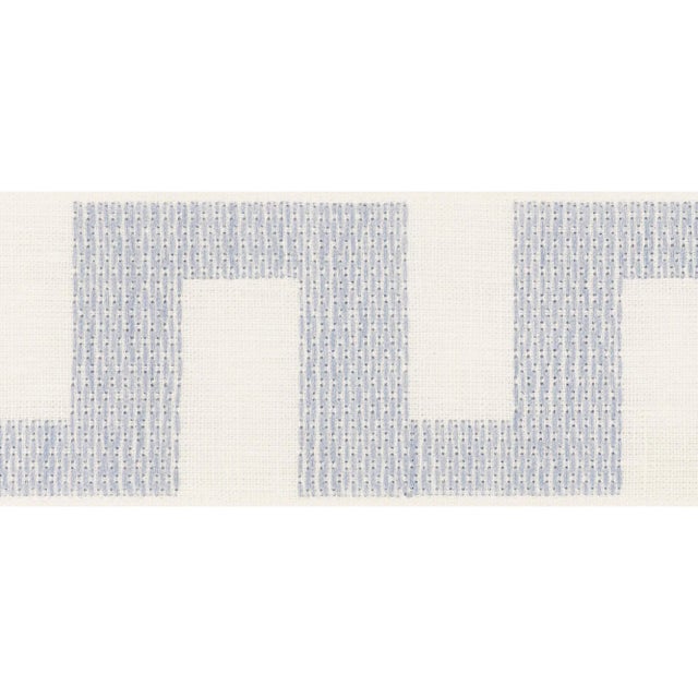 Contemporary Schumacher Matrix Tape Trim in Sky For Sale - Image 3 of 3