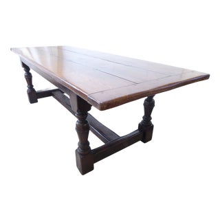 Antique Jacobean Style Oak Table For Sale