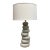 Indonesian Stacking Faux Stone Table Lamp For Sale