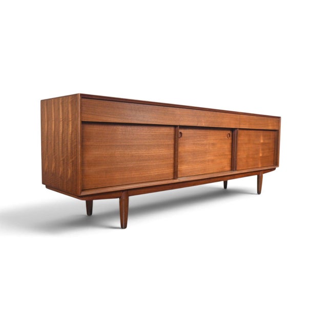 Vintage John Herbert Low Teak Credenza, Attributed For Sale - Image 9 of 9