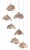 Rose-colored natural Capiz shells have become blossoms to ornament our Catrice 7-Light Multi-Drop Pendant. The silver...