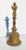 Indian bronze temple bell with Hanamun and Garuda handles. Engraved bell with multiple deities around the outer walls....