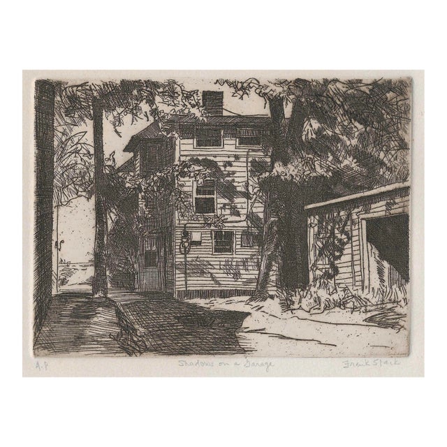 Frank Stack Shadows on Garage Artist's Proof Etching For Sale