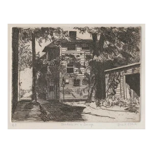 Frank Stack Shadows on Garage Artist's Proof Etching