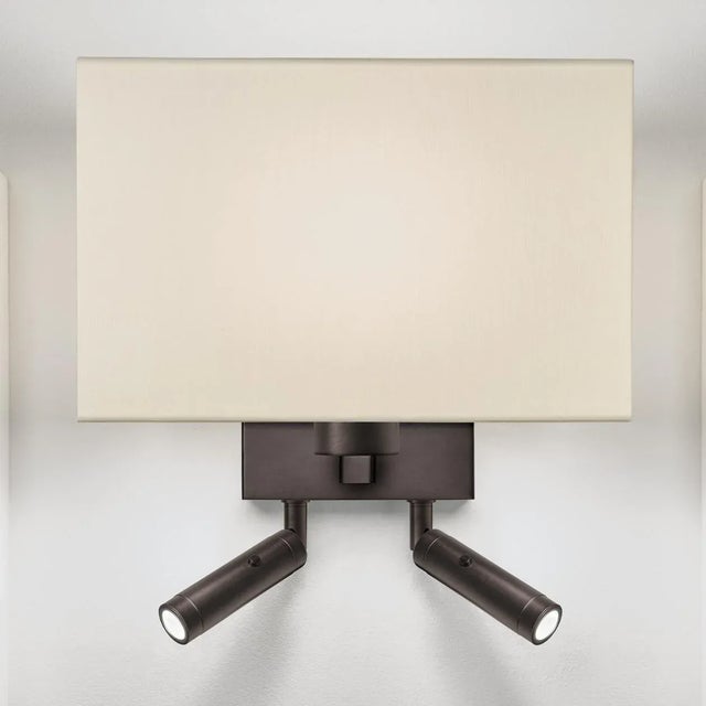 Art Deco Black Bronze Wall Light With Shade For Sale - Image 3 of 4