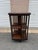 Early 20th Century Pair of Edwardian Style Revolving Mahogany Inlaid Bookcase Side Tables For Sale - Image 16 of 16