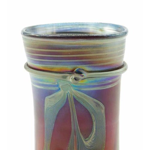 Vintage Art Deco Italian Art Glass Vase, 1996 For Sale - Image 4 of 5