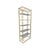 Elegant and airy, this gold faux bamboo étagère brings timeless sophistication to any space. Featuring a slim vertical...