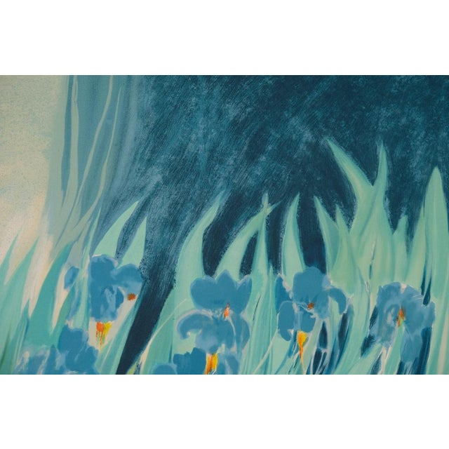Claude Hemeret, Champ d’iris bleus, Lithograph For Sale - Image 4 of 6